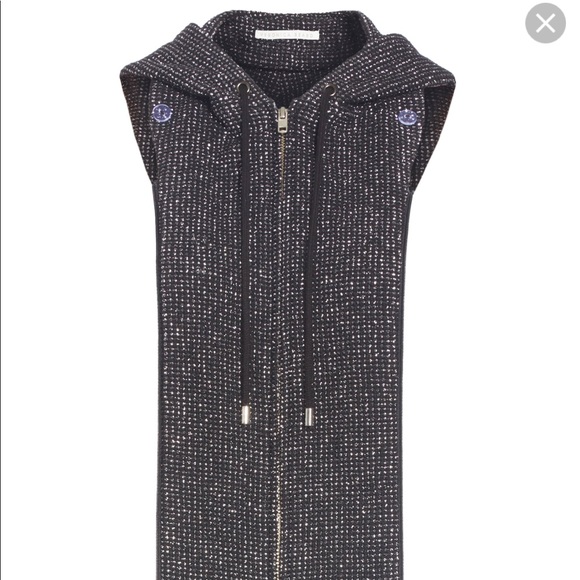 Veronica Beard Jackets & Blazers - New VERONICA BEARD Silver/Blk Otis Hoodie Dickey